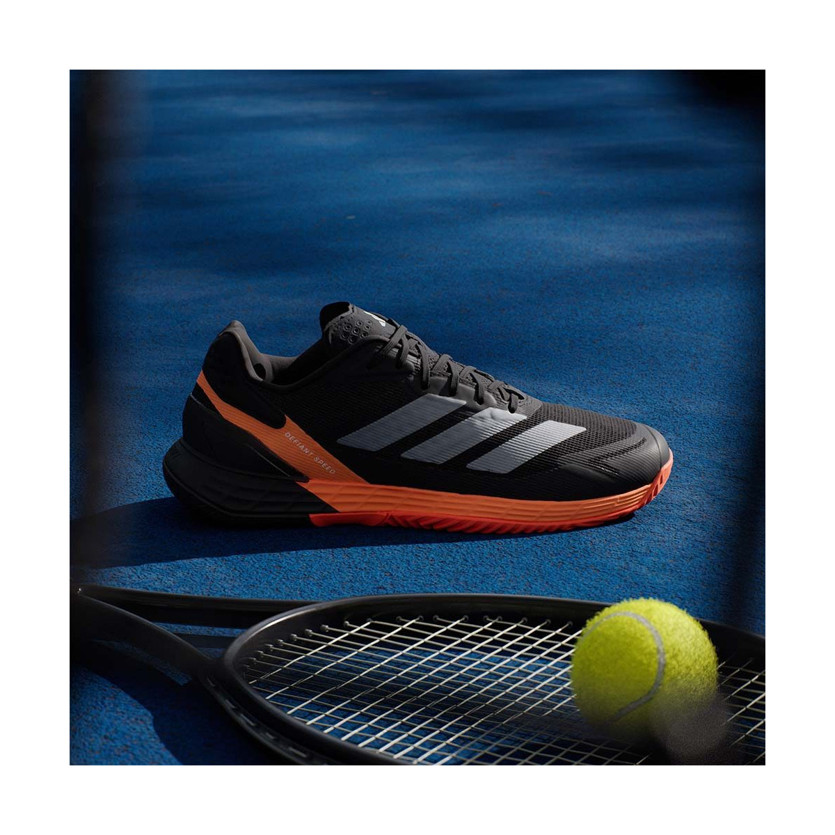 Adidas Defiant Speed 2 tennisschoenen zwart / oranje