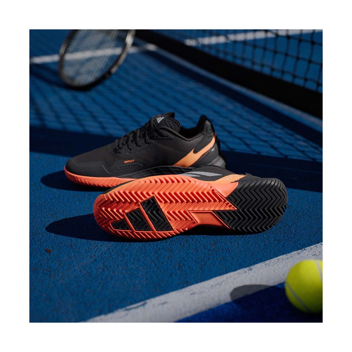 Adidas Defiant Speed 2 tennisschoenen zwart / oranje