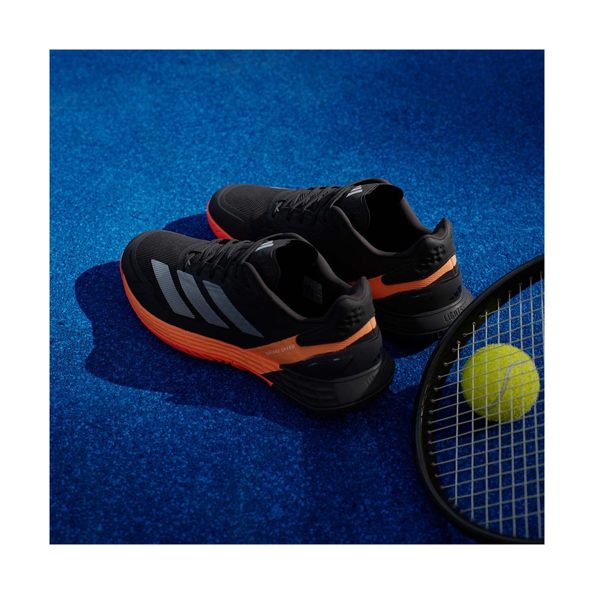 Adidas Defiant Speed 2 tennisschoenen zwart / oranje