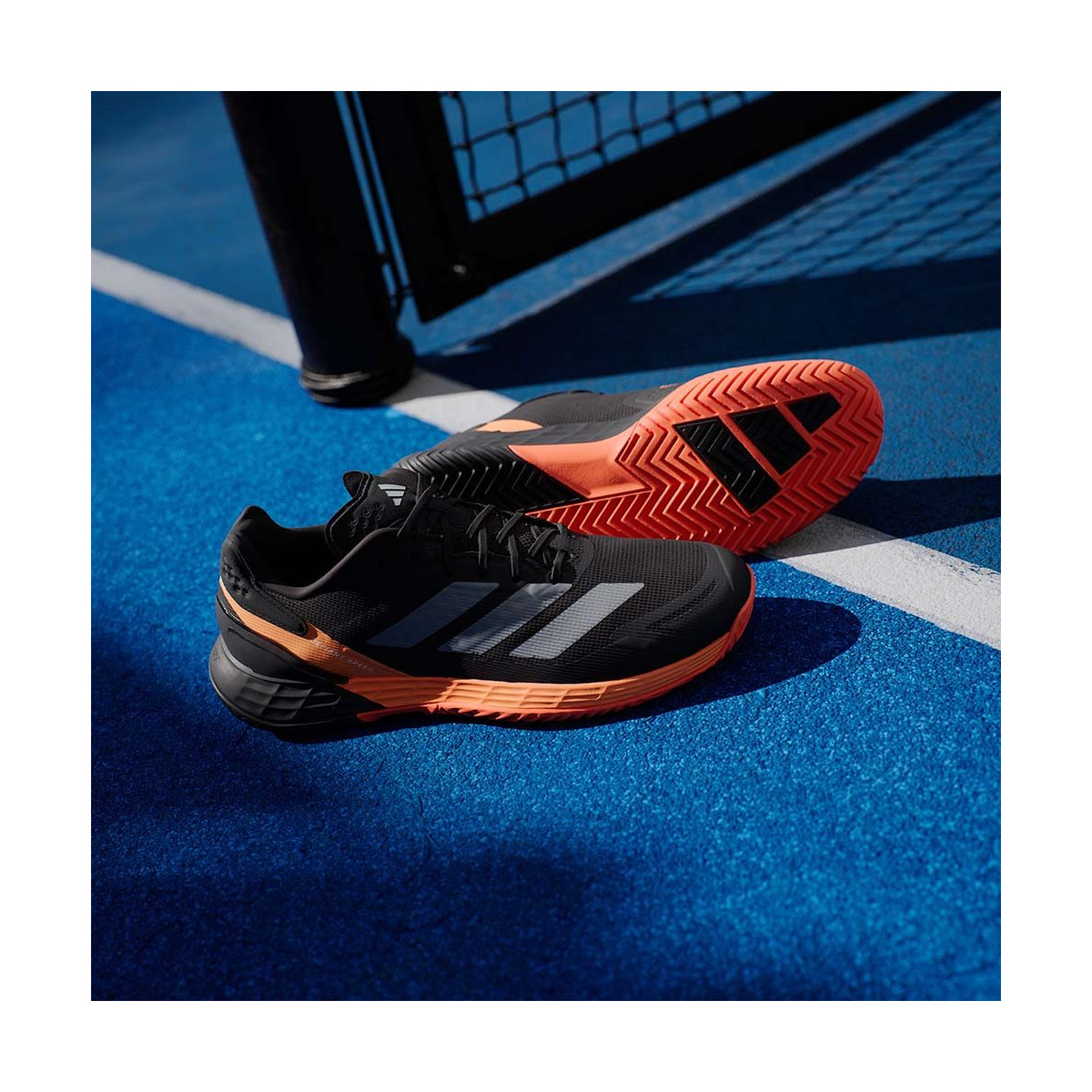 Adidas Defiant Speed 2 tennisschoenen zwart / oranje