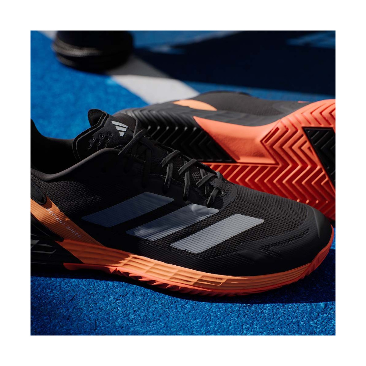 Adidas Defiant Speed 2 tennisschoenen zwart / oranje