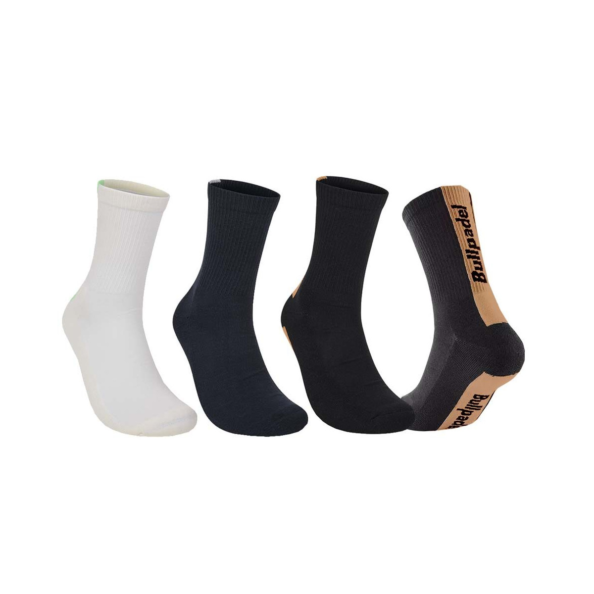Bullpadel BP265 Sokken Zwart / Donkerblauw / Wit (3 paar)