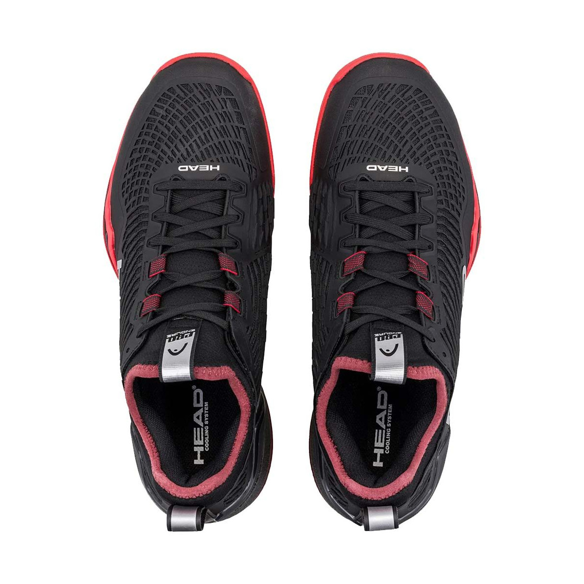 Head Endure Pro tennisschoenen gravel zwart / rood