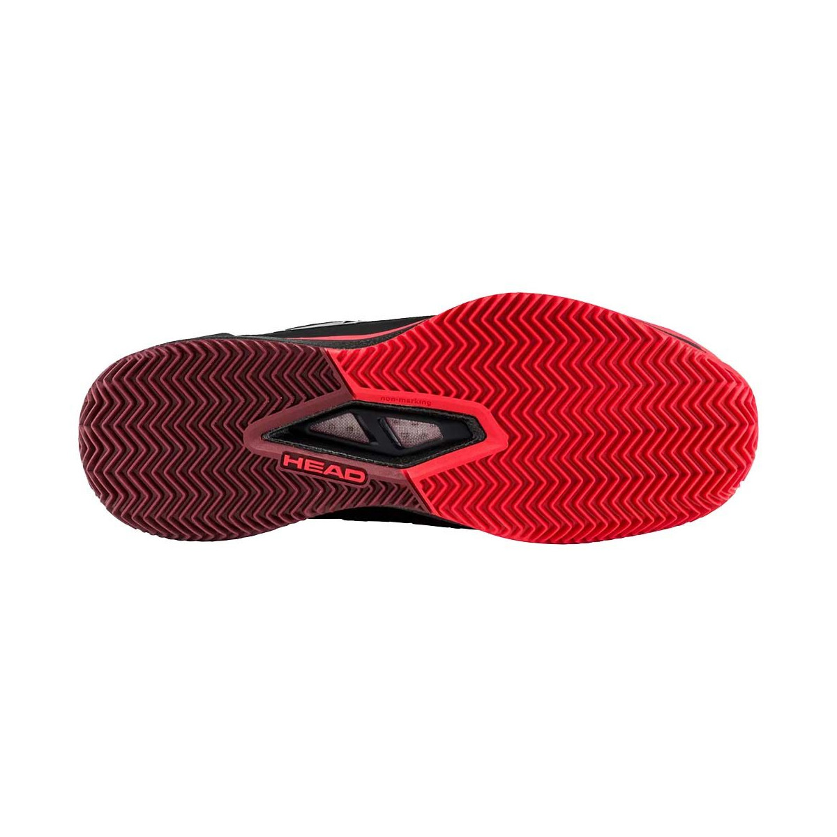 Head Endure Pro tennisschoenen gravel zwart / rood