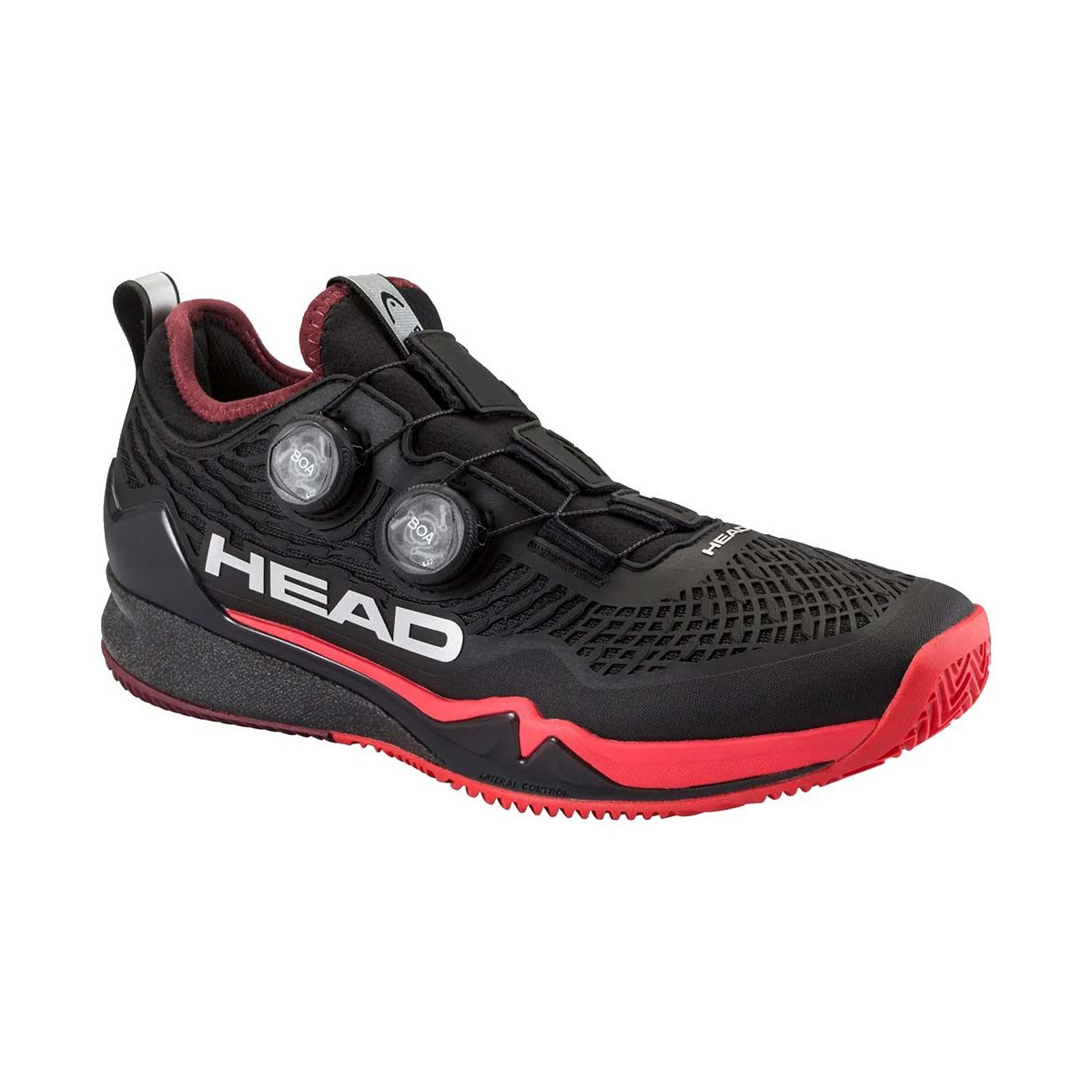 Head Endure Pro BOA tennisschoenen gravel zwart / rood