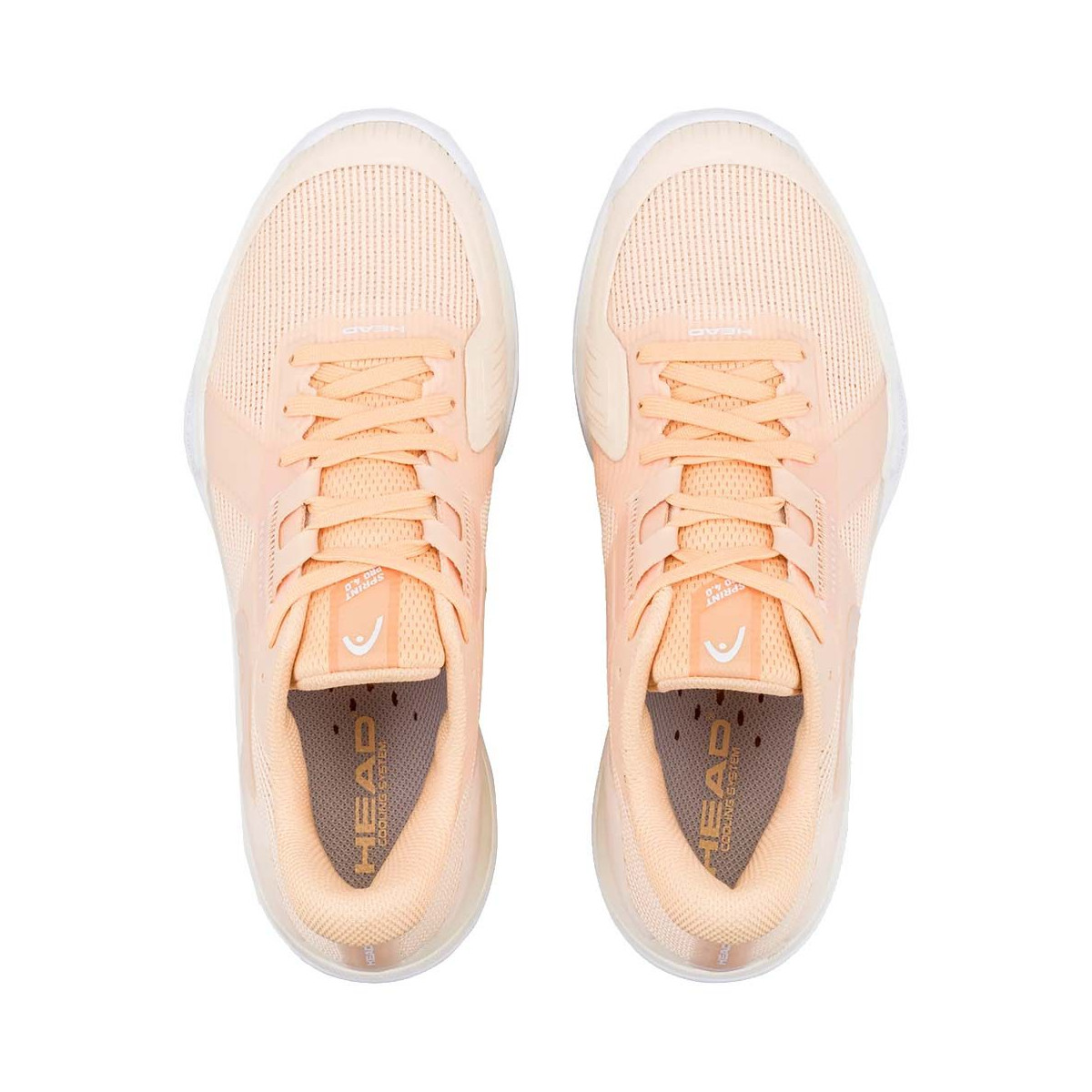 Head Sprint Pro 4.0 tennisschoenen dames perzik / wit
