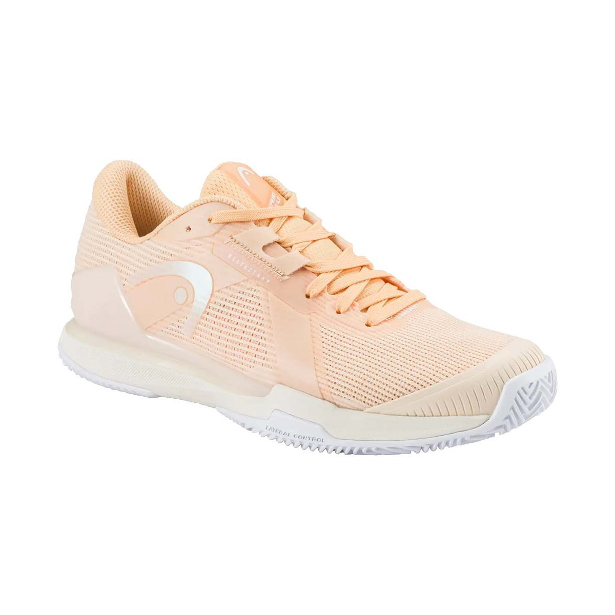Head Sprint Pro 4.0 tennisschoenen gravel dames perzik / wit