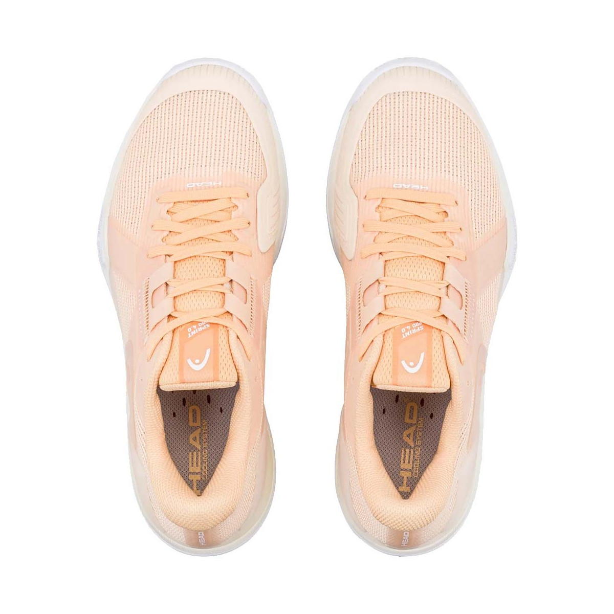 Head Sprint Pro 4.0 tennisschoenen gravel dames perzik / wit