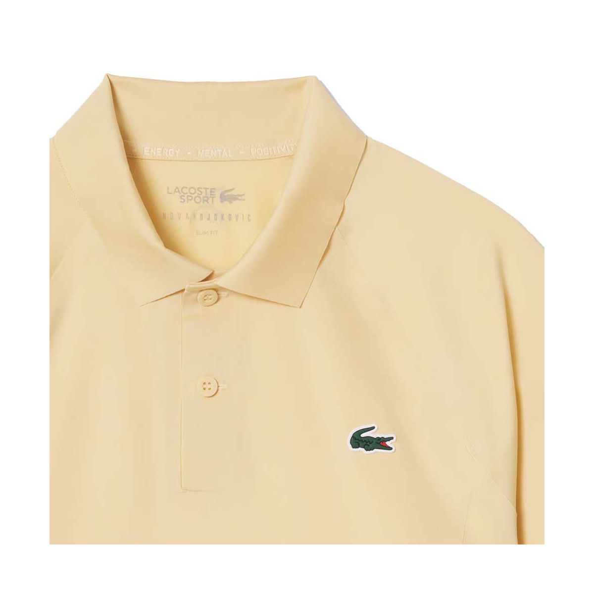Lacoste Tennis Novak Djokovic On Court polo geel