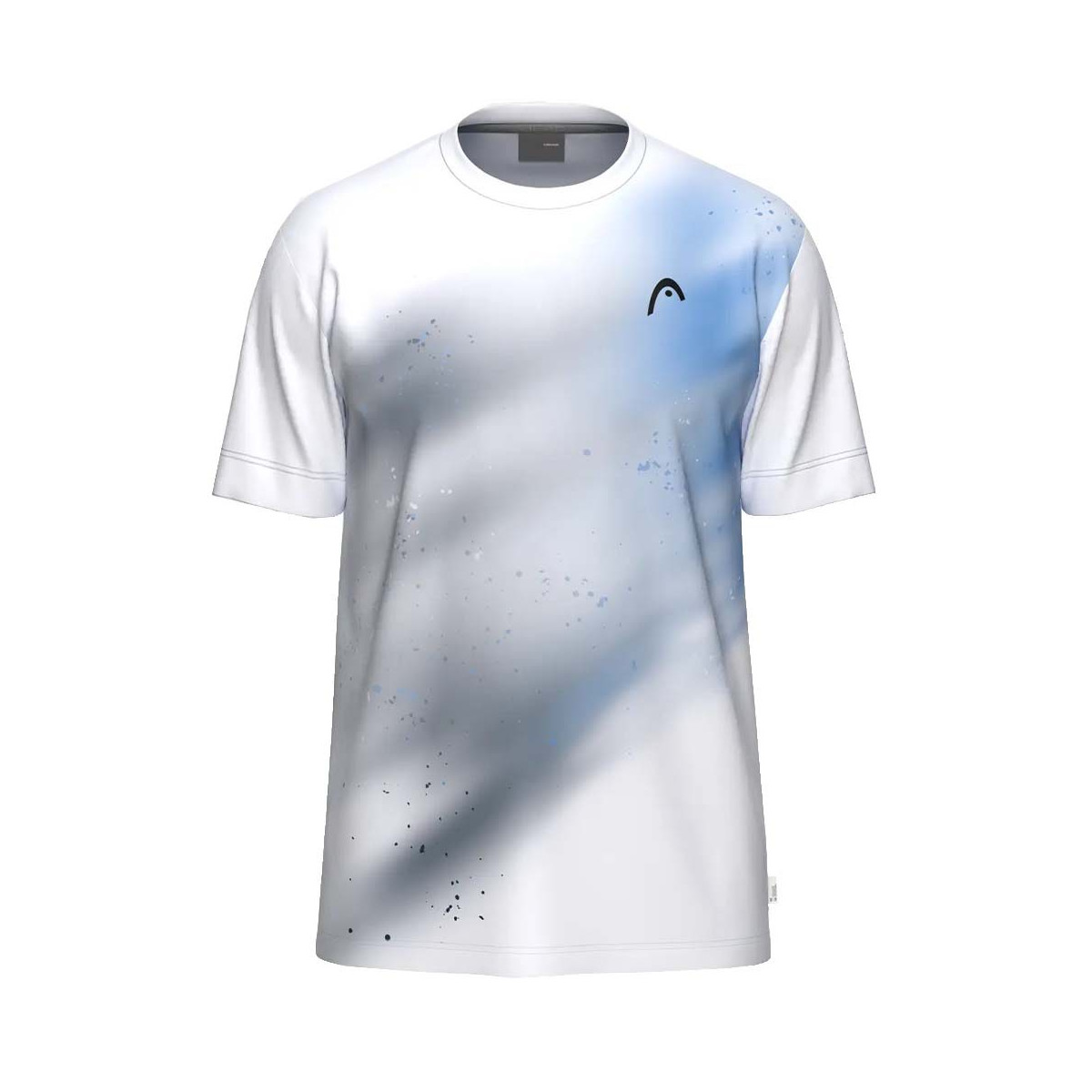 Head TopSpin T-shirt wit / marineblauw