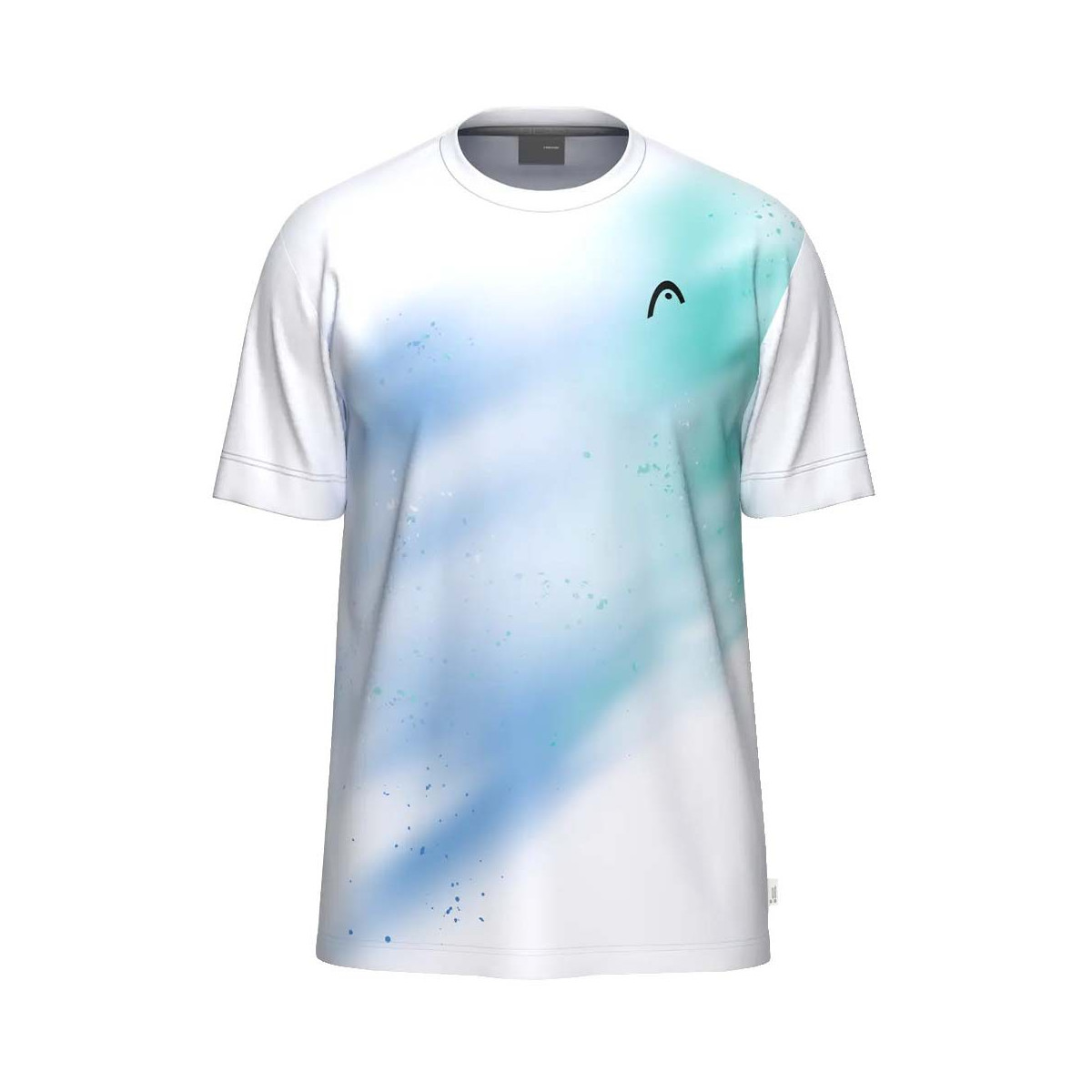 Head TopSpin T-shirt wit / turquoise