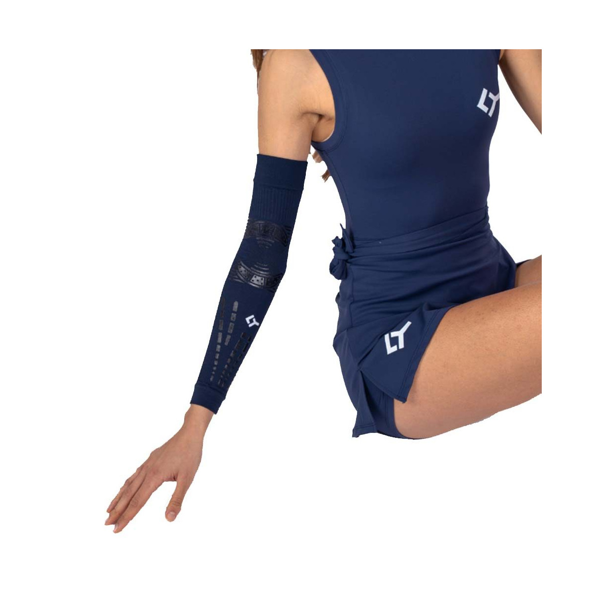 Floky NO-STRAIN Evolution compressiemouw marineblauw