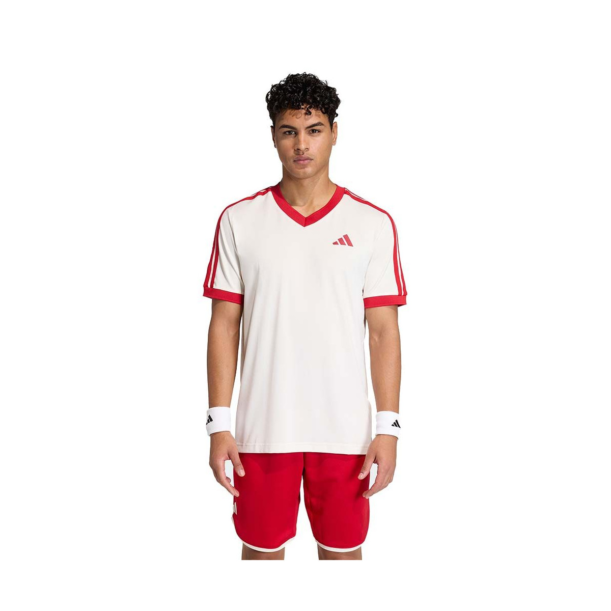 Adidas Tennis Classics T-shirt wit / rood