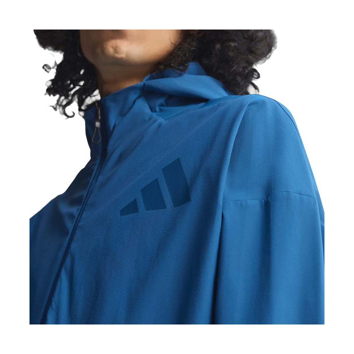 Adidas Z.N.E. vest met rits petrolblauw