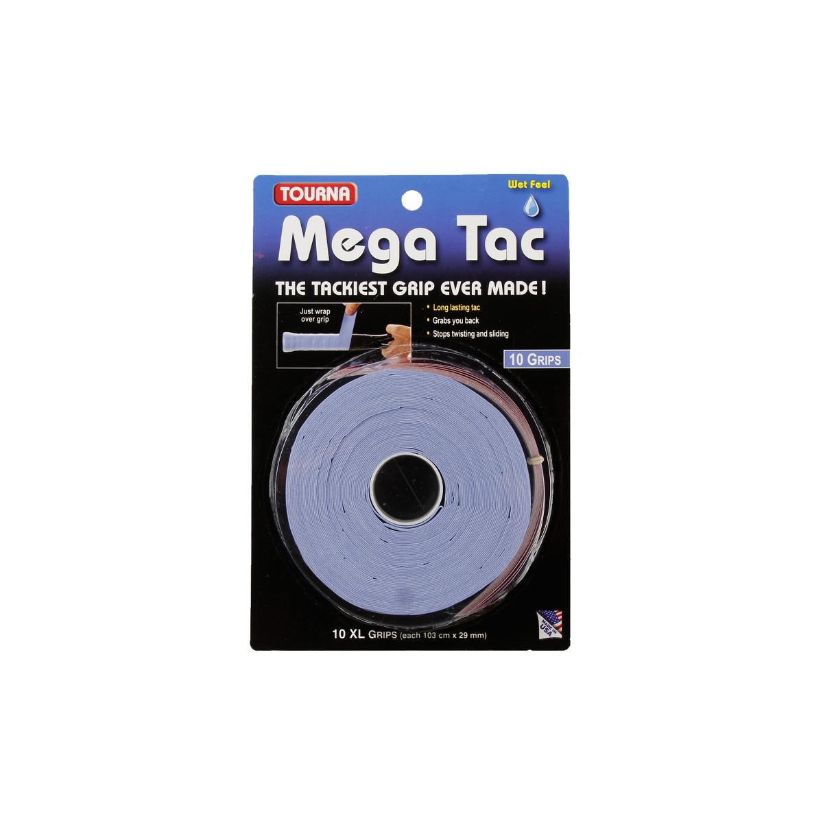Tourna Mega Tac XL Overgrip Blue x 10