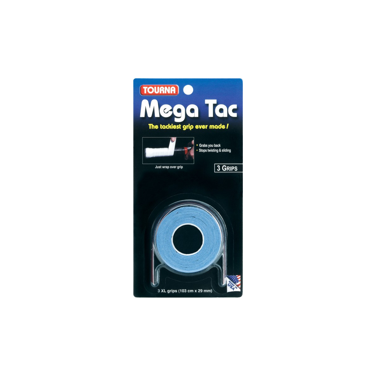Tourna Mega Tac XL Overgrip Blue x 3