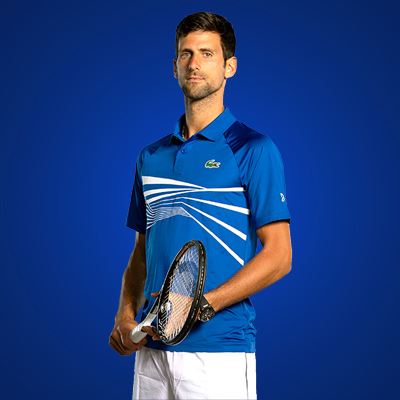 De complete uitrusting van Novak Djokovic! Racket, polo, short, schoenen