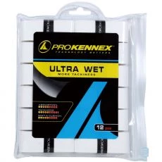 Pro Kennex Ultra Wet White Overgrips x 12