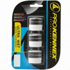 Pro Kennex Ultra Wet White Overgrips x 3