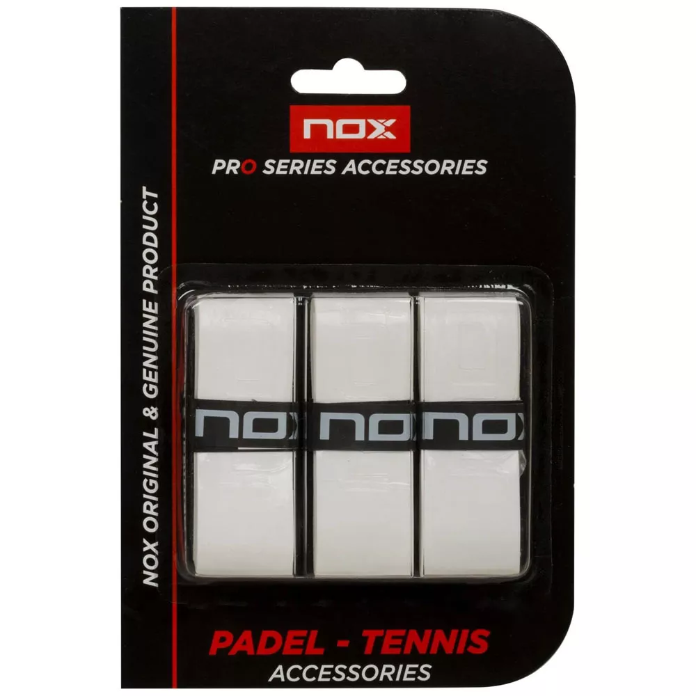 Nox Pro Perforated Wit x 3 overgrips
