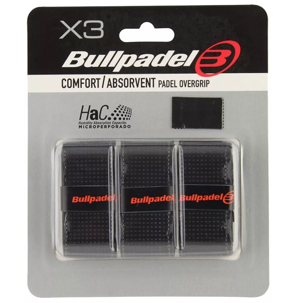 Bullpadel Sensogrip Microperforated Zwart x 3 overgrips