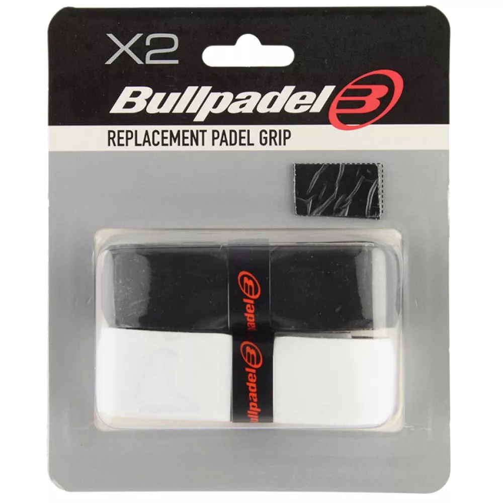 Bullpadel Zwart / Wit grips x2
