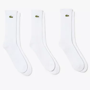 Lacoste Sport White sokken x 3