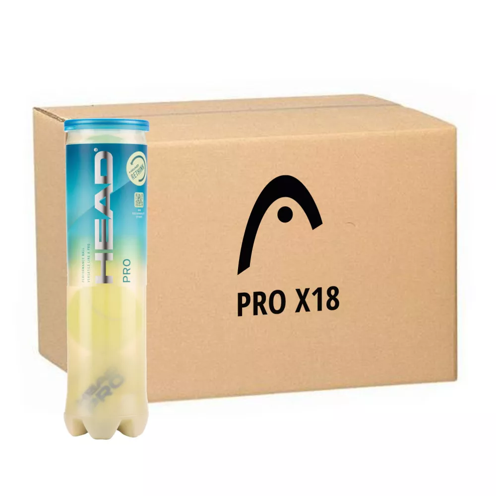 Doos 18 tubes van 4 Head Pro ballen