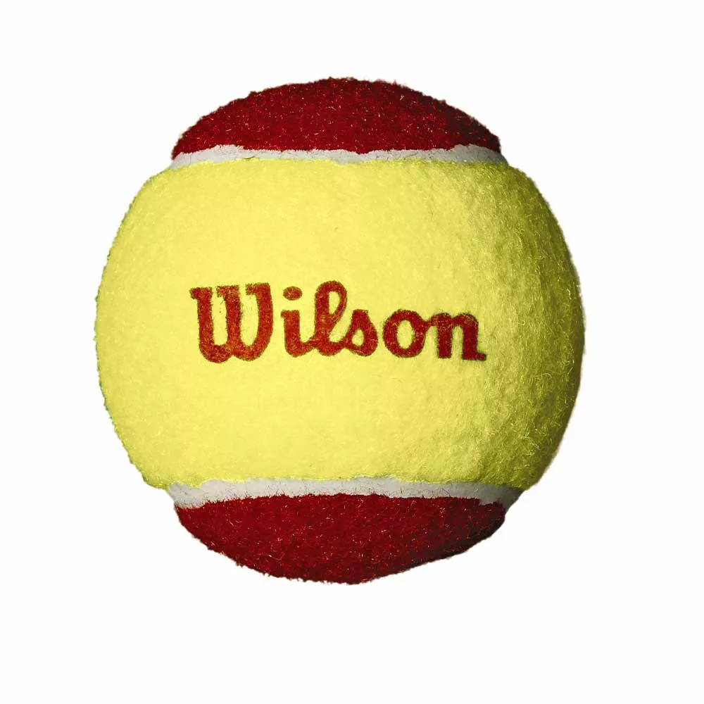 Zakje met 3 Wilson Les Minions Stage 3 rood ballen