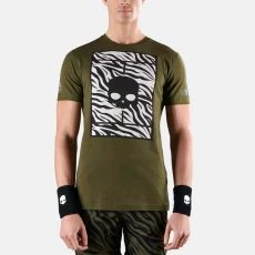 Hydrogen Tennis Court Zwart / Oranje T-shirt