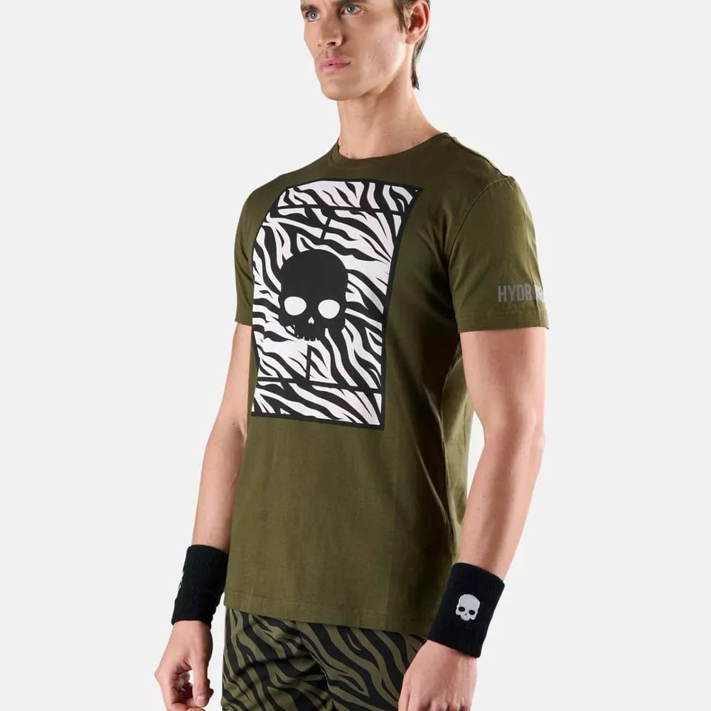 Hydrogen Tennis Court Zwart / Oranje T-shirt
