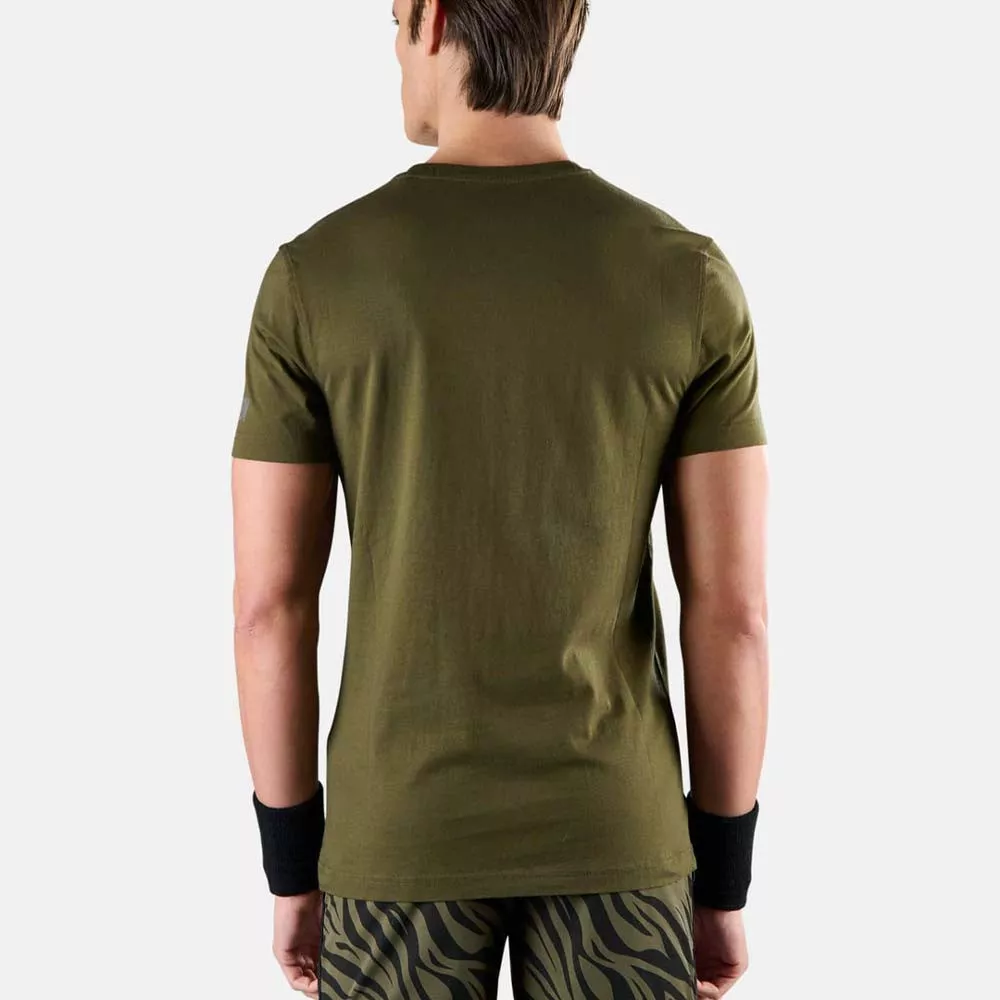 Hydrogen Tennis Court Zwart / Oranje T-shirt
