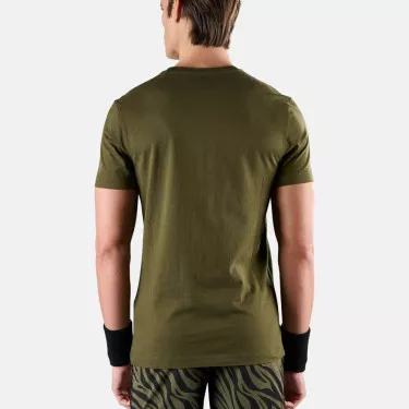Hydrogen Tennis Court Zwart / Oranje T-shirt