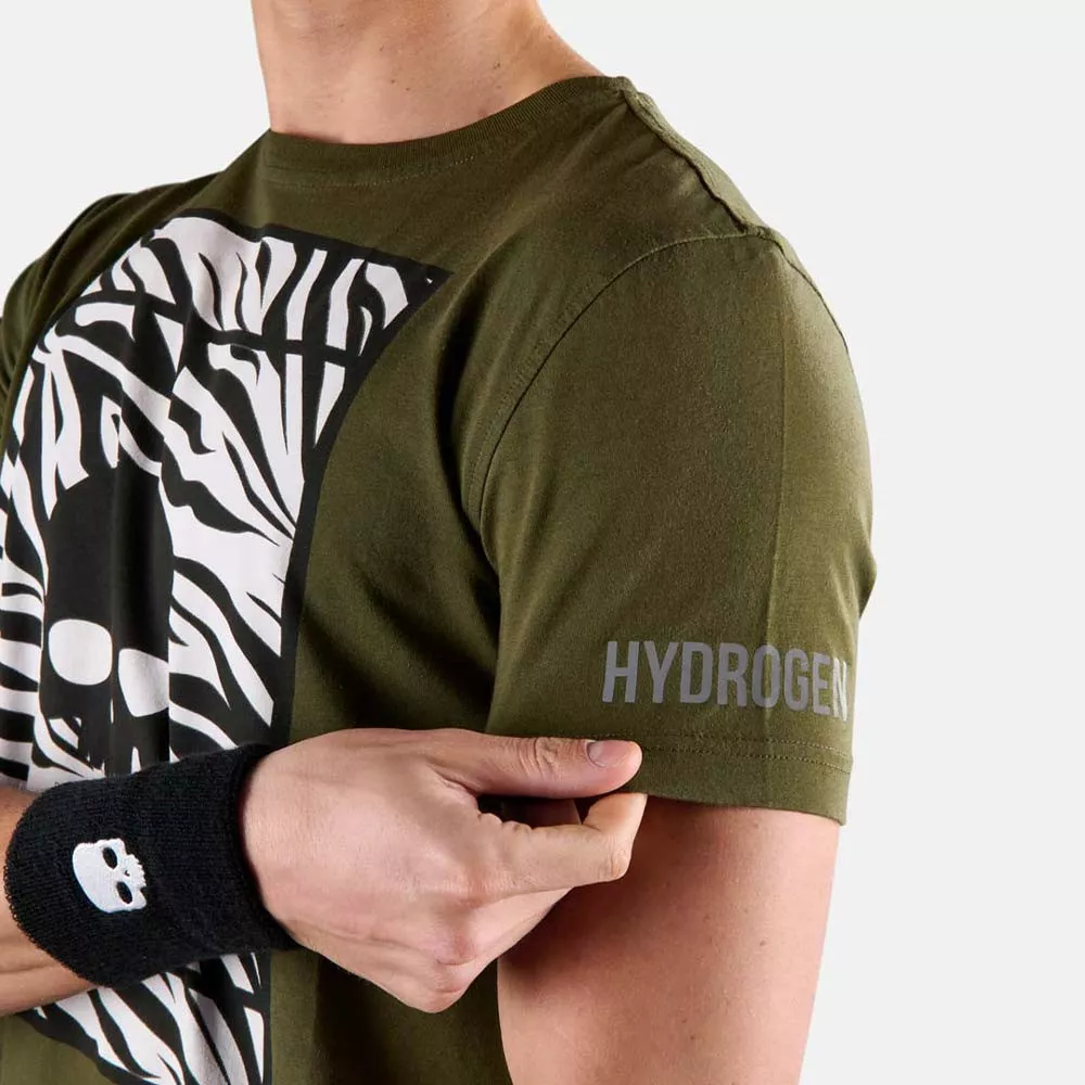 Hydrogen Tennis Court Zwart / Oranje T-shirt