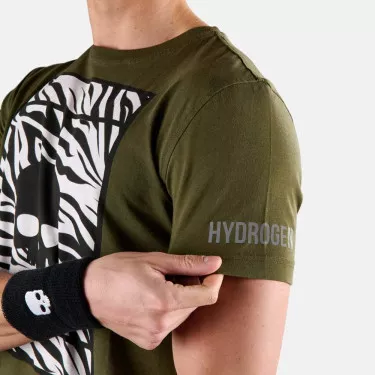 Hydrogen Tennis Court Zwart / Oranje T-shirt