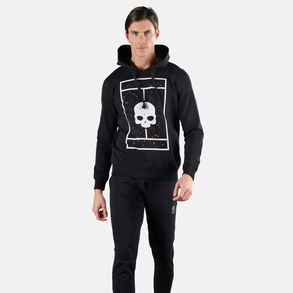 Hydrogen Tennis Court Zwart Spark T-shirt