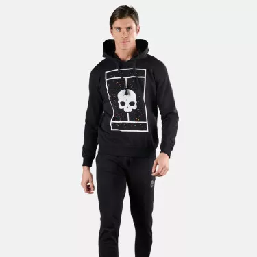 Hydrogen Tennis Court Zwart Spark T-shirt