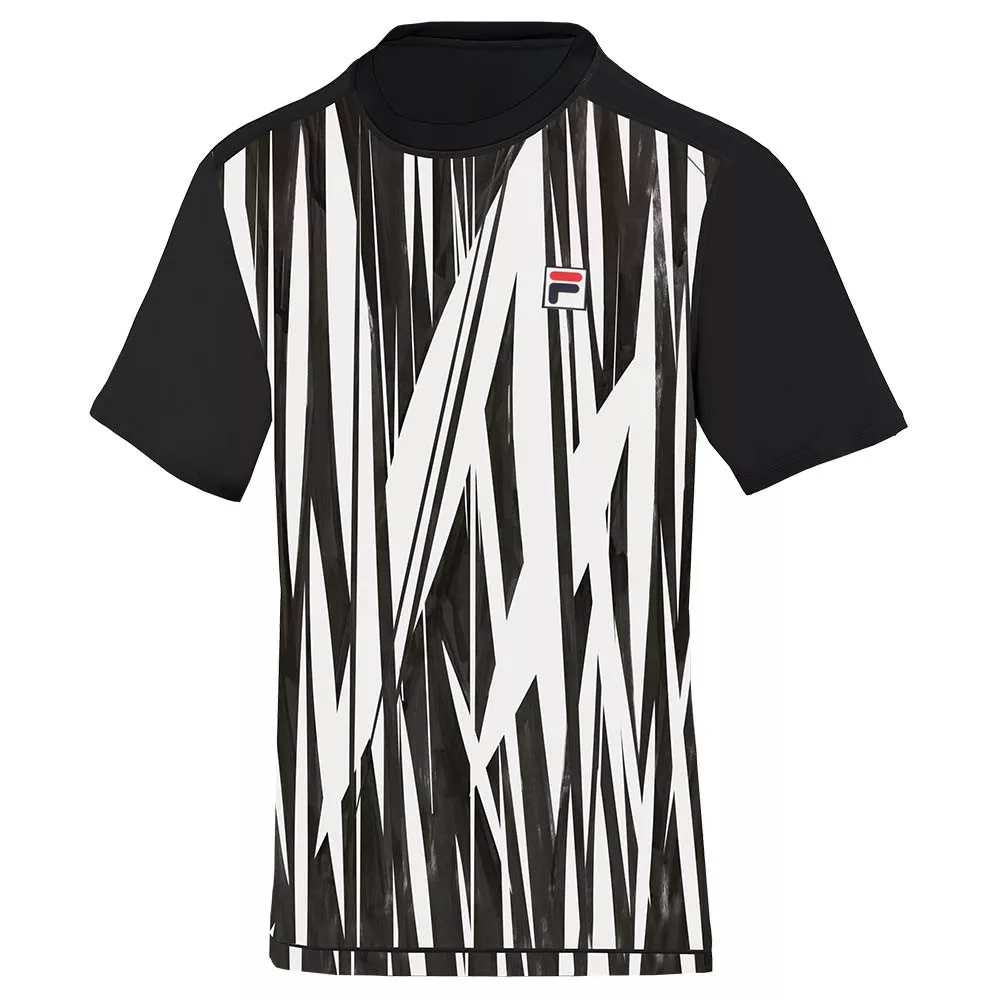 Fila Paris Theo Zwart / Wit T-Shirt