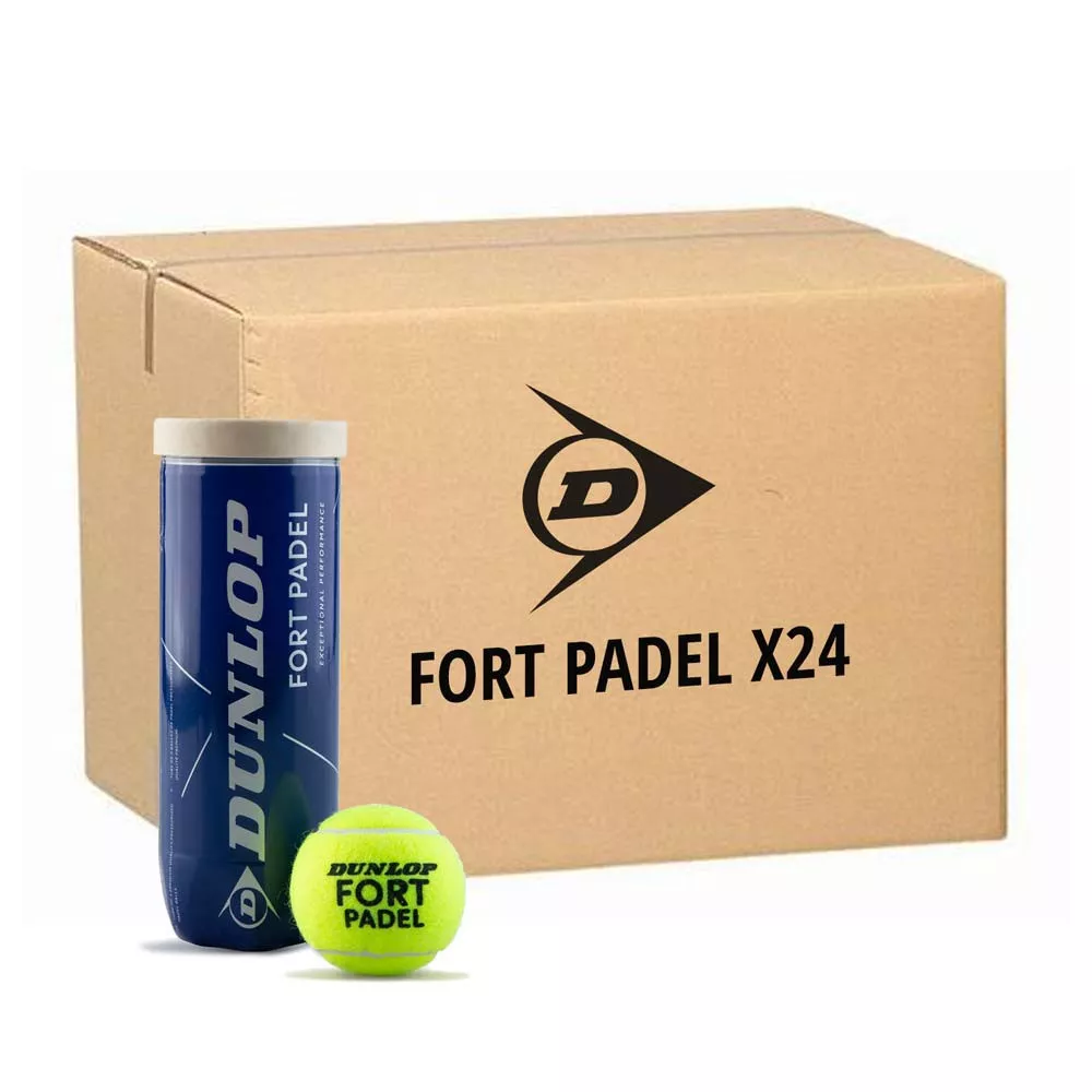 Doos 24 tubes van 3 Dunlop Team Padel ballen