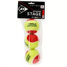 Zak met 12 rode mini tennisballen Dunlop