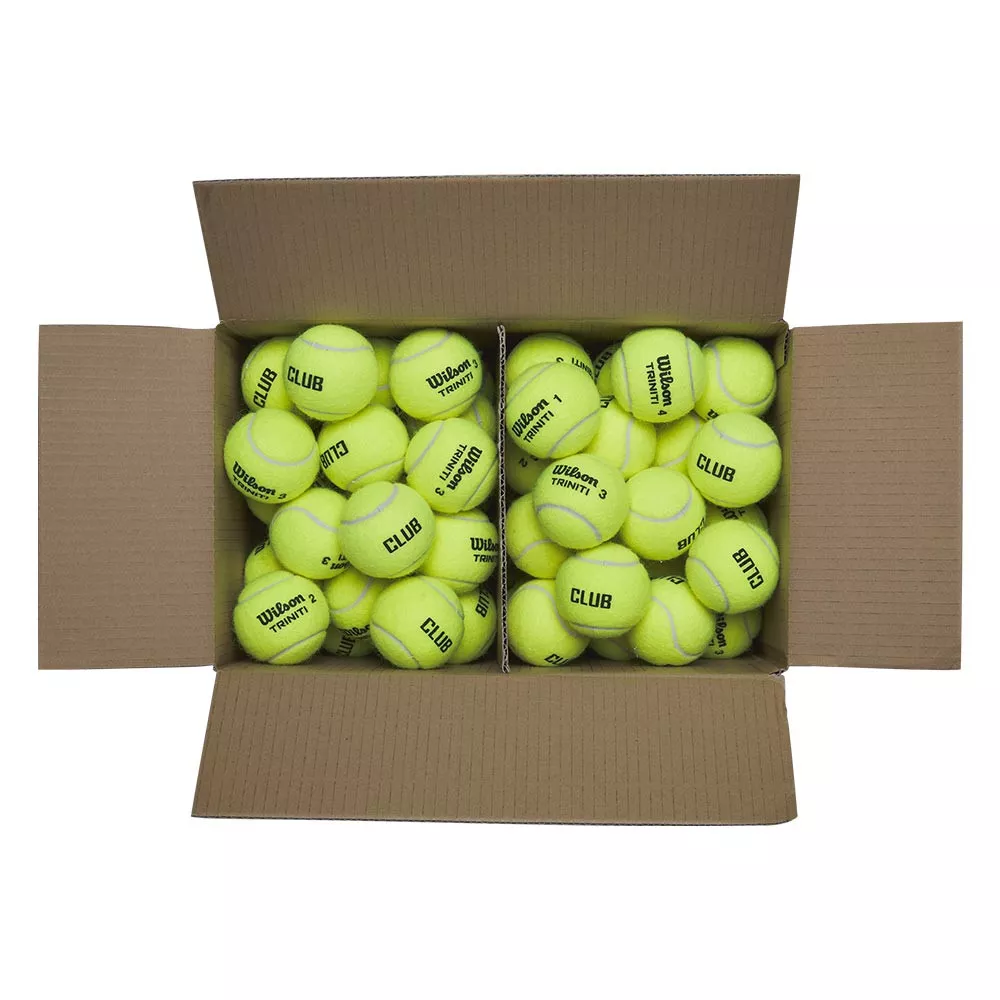 Doos 18 tubes van 4 Wilson Triniti ballen