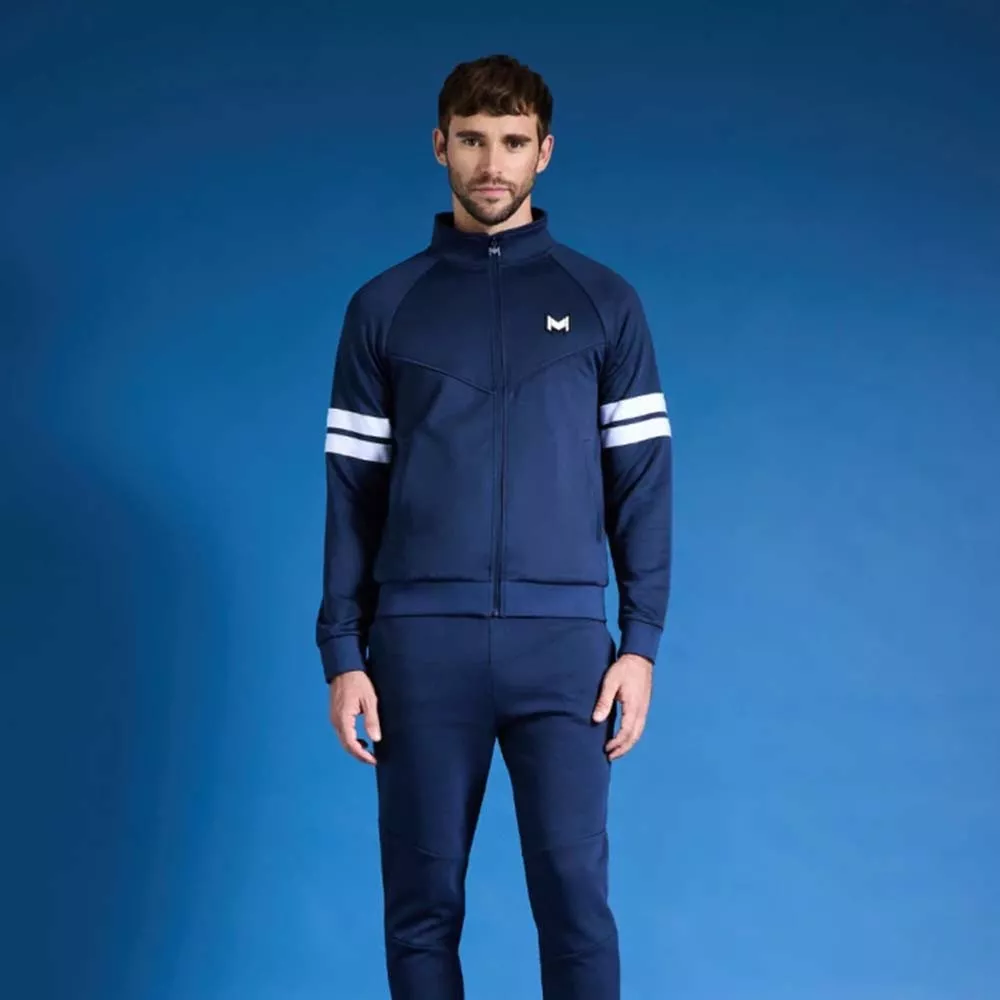 Mouratoglou hooded Jas marineblauw
