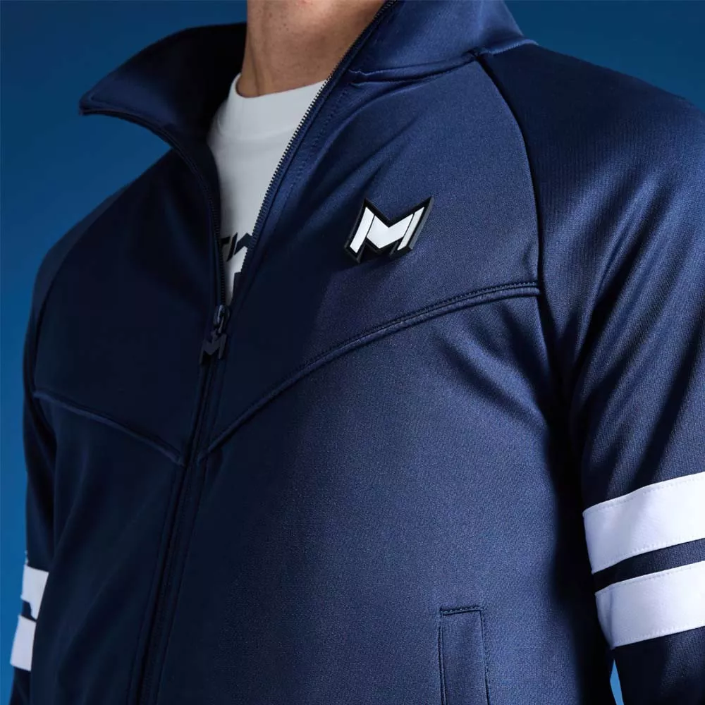 Mouratoglou hooded Jas marineblauw