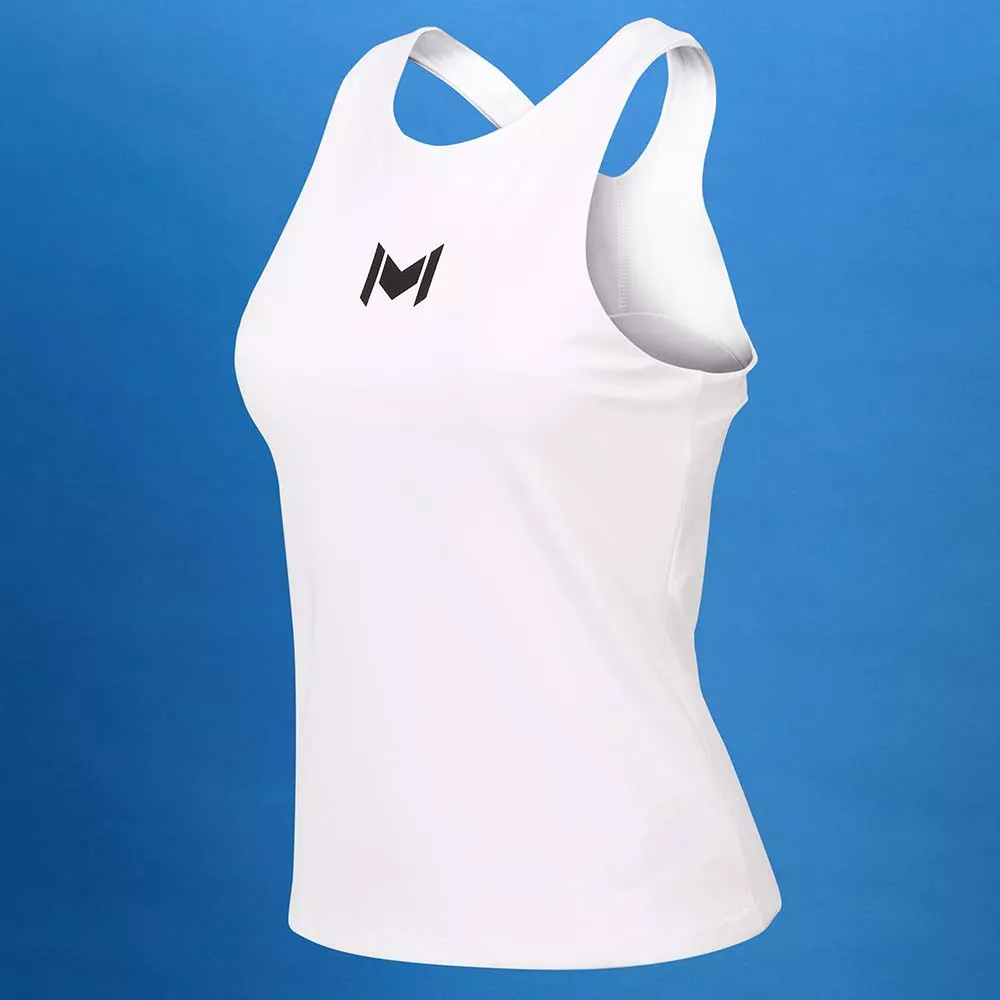 Le Coq Sportif Tanktop Yannick Noah Paris Wit/Geel