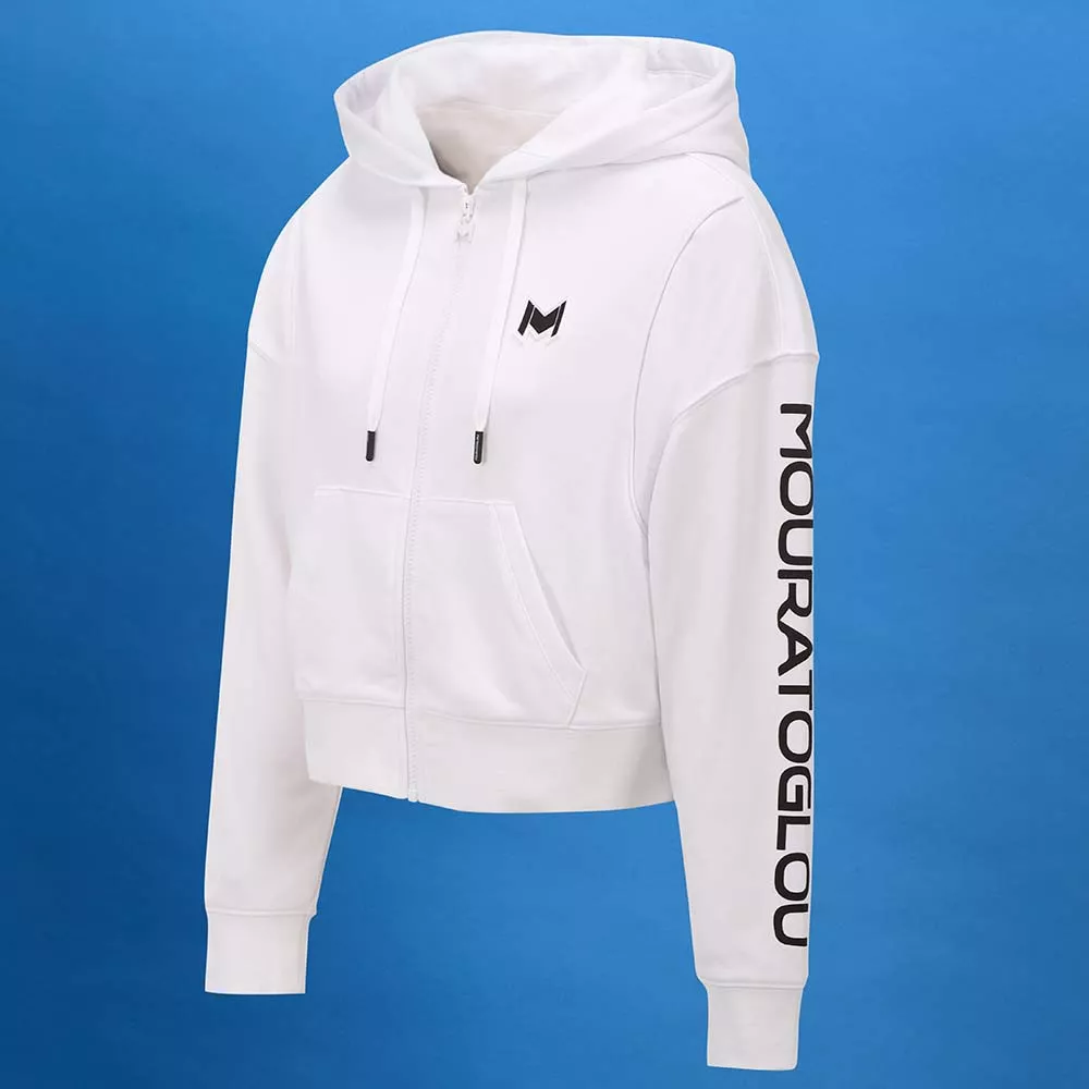 Mouratoglou jack met capuchon dames zwart