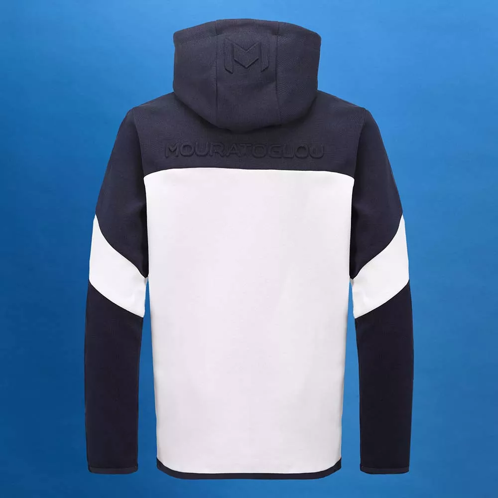 Mouratoglou hooded Jas marineblauw