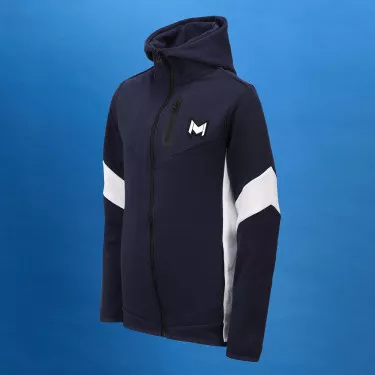 Mouratoglou hooded Jas marineblauw