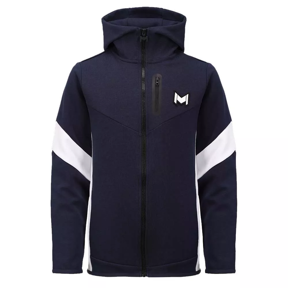 Mouratoglou hooded Jas marineblauw