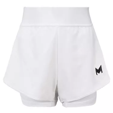 Mouratoglou Match Dames Shorts Wit