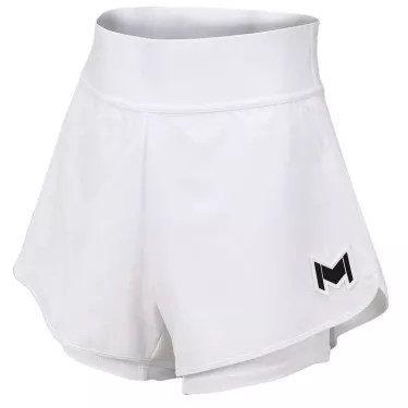 Mouratoglou Match Dames Shorts Wit